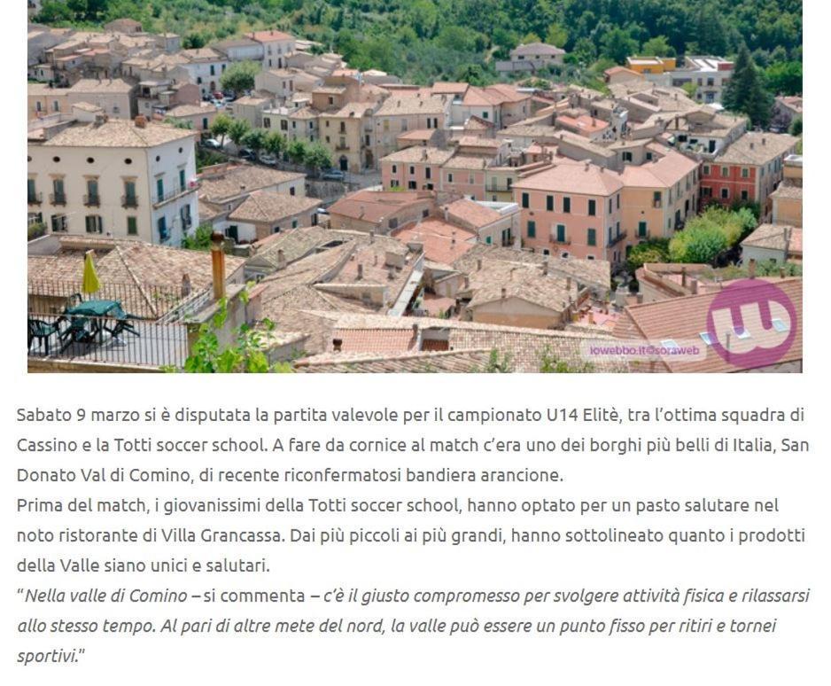 Villagrancassa Hotel Relais San Donato Val di Comino Eksteriør bilde